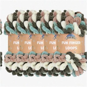 Demeter's Jumbo Joy Yarn - 100g/Skein - 5 Skeins - Vibrant Fun Loops - Polyester - Picture 1 of 7