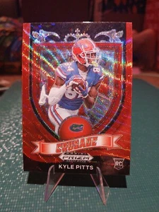 Kyle Pitts 2021 Panini Prizm Draft Crusade Red Wave RC #167 Florida, Atl Falcons - Picture 1 of 2