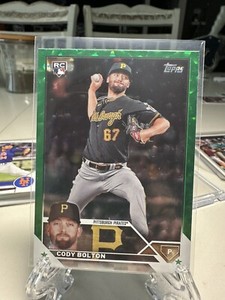 2023 TOPPS UPDATE CODY BOLTON GREEN FOIL PARALLEL #167/499 US223 Rookie