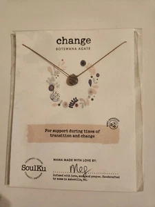 Change Botswana Agate SoulKu Necklace *Brand NEW* In Bag - Picture 1 of 4