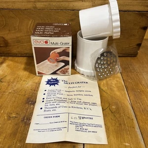 Vintage Eva Multi Grater w/2 Stainless Steel Blades & Original Box~Kitchen Tool - Picture 1 of 6