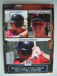 PETE HISSEY signed RC RED SOX 2008 Tristar Prospects Plus baseball card AUTO 138
