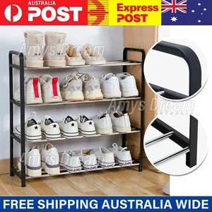 Shoe Rack Storage Organizer Shelf Stand Shelves 3/4/5 Tiers Shoe storage MEL - Picture 1 of 13