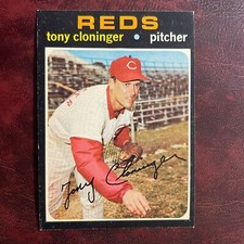 1971 Topps Set TONY CLONINGER #218 CINCINNATI REDS - NR-MINT *HIGH GRADE*