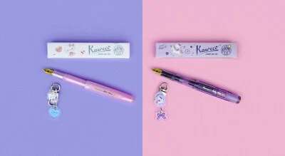 Conjunto duplo esportivo clássico Kaweco x Hello Kitty – rosa iluminado pela lua e violeta poeira estelar - Imagem 1 de 4