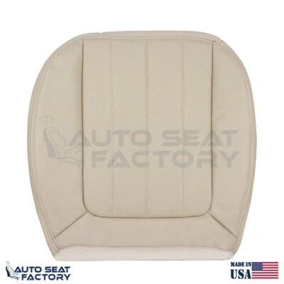 2005 2006 Fits Lincoln LS Driver Bottom Camel Tan Vinyl Seat Cover, Perforated - Image 1 of 4