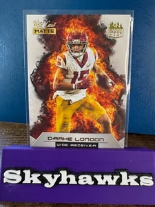 2022 Wild Card MATTE - Rookie Heat - #RH-10 Drake London (RC) - Picture 1 of 6