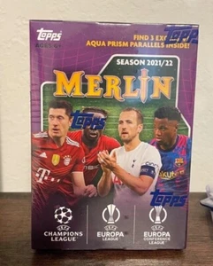2021-22 Topps UEFA Champions League Merlin Blaster Box Brandneu Sealed - Bild 1 von 3