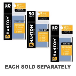 Gold Phantom Sleeves 50pcs (50x75mm) - Picture 1 of 6