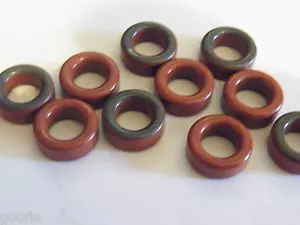 10 Pezzi T50-2 Micrometal Toroid Rosso 0,5" Di Ham Radio 22g ED18 - Foto 1 di 1