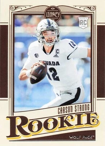 2022 Panini Chronicles Draft Picks Legacy Carson Strong RC #4 - Picture 1 of 2