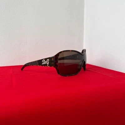 Женские солнцезащитные очки Dolce Gabbana черепаховые коричневые увеличенный логотип DG гламурные оттенки - Изображение 1 из 4