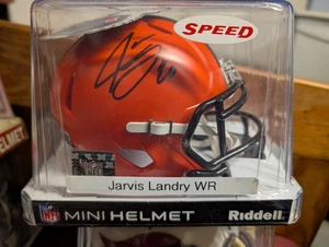Cleveland Browns handsigniert Speed signed Mini Helm Coa Jarvis Landry - Bild 1 von 3