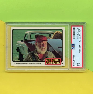 1981 年 Dukes of Hazzard 集换卡 #1 PSA 7 — 第 1/4 张图片