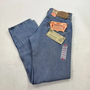 NUEVO Jeans Vaqueros Vintage Levis 501 Hechos en EE. UU. Botón Mosca Talla 34x32 1993 DEADSTOCK - Imagen 1 de 14