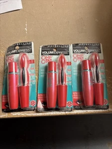 Lot Of 3 Maybelline volume express one by one #254 Very black DISCONTINUED - Picture 1 of 5