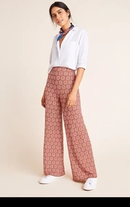 Farm Rio for Anthropologie Strick XS Wide-Leg Pull On Hose Boho Hippie Festival - Bild 1 von 11