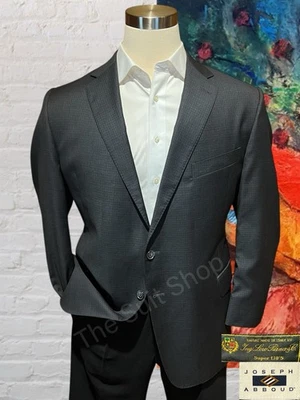 Chaqueta Blazer LORO PIANA x Joseph Abboud 48R Super 130s Gris Cuadros Cuadros Foto 1 de 4