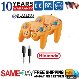 Paquete de 2 para consola Nintendo GameCube GC y Wii U con cable controlador NGC Gamepad EE. UU. - Imagen 1 de 31