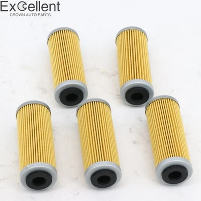 Filtro de aceite 5 piezas para KTM 500 EXC-F XCF-W SX-F XC-F EXC-R XC-W 530 EXC-R XC-W Foto 1 de 4