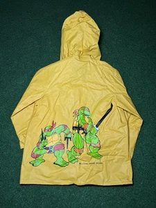 super cute 1989 80s Teenage Mutant Ninja Turtles raincoat vintage kids size 3 - Picture 1 of 7