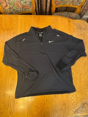 NIKE THERMA SPHERE 3.0 ELEMENT DRI FIT RUNNING MEDIA CREMALLERA TOP TALLA XL CU6087-010 #A4 Foto 1 de 4