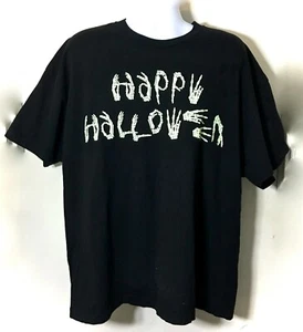 Gebärdensprache Baumwolle T-Shirt schwarz Halloween leuchtend im Dunkeln Skelett Knochen 3XL - Bild 1 von 3