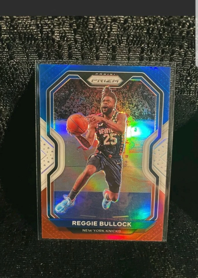 2020-21 Prizm Reggie Bullock Red-White-Blue Prizm Card #90 New York Knicks RWB - Image 1 of 1