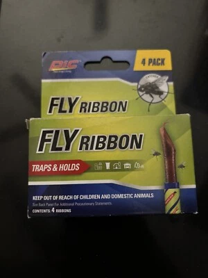 NUEVA FOTO PAQUETE FR3B (4) Cintas para moscas Atrapa insectos e insectos Trampa de papel para moscas no tóxicas Foto 1 de 2