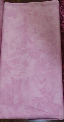 Michael Miller Light Pink Shades Batik Cotton Fabric 41" W X 16" Long - Image 1 of 2