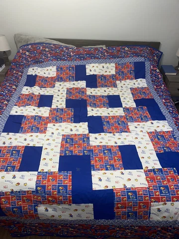Kansas Jayhawks Quilt Cover
