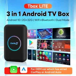 CarlinKit TBox LITE S Wireless CarPlay Android Smart Ai TV Box YouTube Netflix - Picture 1 of 20