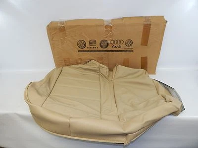 New OEM 2004-2010 VW Seat Cushion Cover Rear Right Side w/ Heater Leather Beige - Image 1 of 4