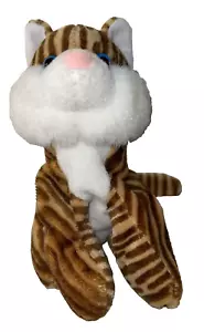 Juguete de peluche de peluche leopardo a rayas gato gatito animal de la selva niños súper sofá - Imagen 1 de 5