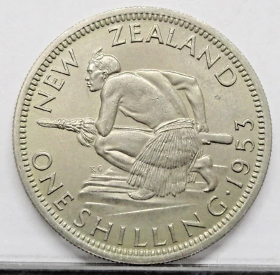 Chelín de Nueva Zelanda 1953 Foto 1 de 2