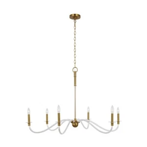 Visual Comfort Studio Hanover 6-Lt Large Chandelier, Burnished Brass - CC1326BBS - Picture 1 of 1