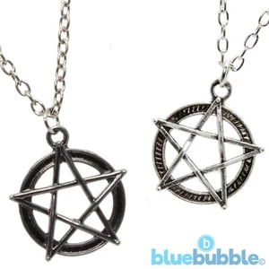 Bluebubble BLACK MAGIC Pentagramm Stern Halskette Wicca Pagan Punk Rock Emo Anhänger - Bild 1 von 5