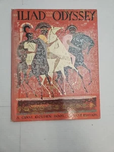 The Iliad and the Odyssey, GIANT Golden Book, Deluxe 1st Edition 1956 Hardcover - Picture 1 of 5