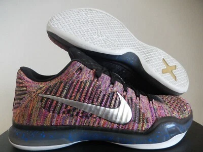NIKE KOBE X 10 ELITE LOW FLYKNIT "MULTI COLOR" SZ 10 [802817-903] - Image 1 of 4