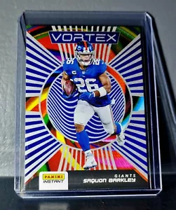 Saquon Barkley 2020 Panini NFL Instant Vortex #17 Football Card 1/935 - Picture 1 of 2