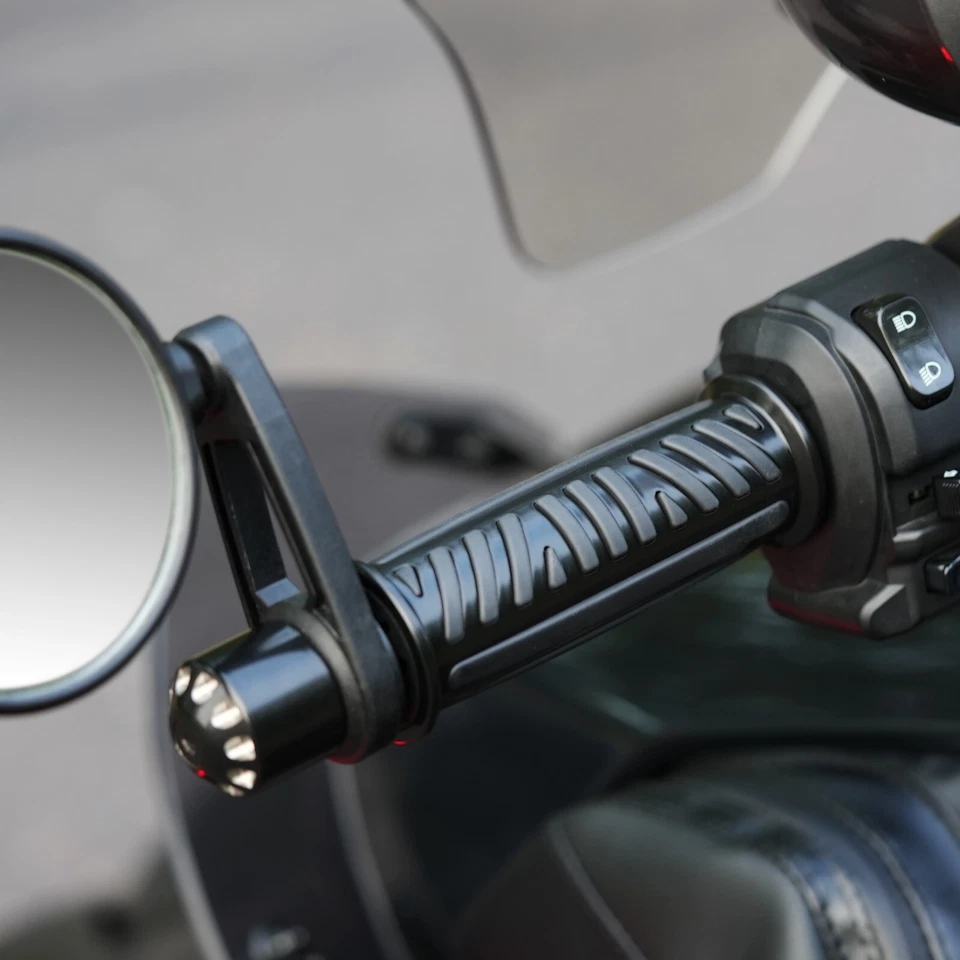 BajaRon - Show Chrome - Can-Am Ryker Combat Grips - Black - 17-455BK - Image 1 of 1