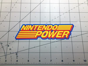 Nintendo Power video game magazine logo decal sticker 80s 90s Mario NES SNES N64 - Afbeelding 1 van 1
