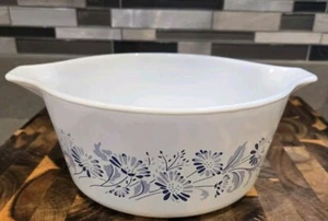 Cazuela vintage PYREX COLONIAL MIST Acción de Gracias para hornear 474-B 1,5 cuartos de galón sin tapa - Imagen 1 de 11