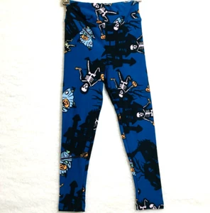 LuLaRoe leggings kids S/M (2T-6) Halloween witch skeleton pumpkin creepy house - Picture 1 of 4