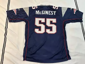 Vtg Reebok WILLIE MCGINEST #55 NEW ENGLAND PATRIOTS Jersey Mens L - Picture 1 of 11