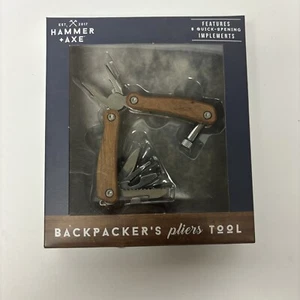 Hammer + Axe™ Backpacker's Pliers Multitool 8-in-1 Tool Camping Outdoor REI NIB - Picture 1 of 5