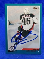 Dimitri Kalinin 2003-04 Topps #166 PERSONAL AUTOGRAPH Buffalo Sabres