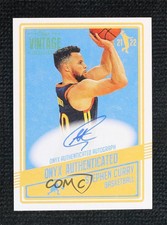 2021-22 Onyx Vintage Auto Stephen Curry #VAHO.3 Auto