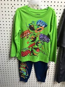New! Teenage Mutant Ninja Turtles outfit boys size 4 green/blue
