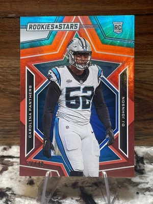 2023 Panini Rookies & Stars - Panthers D.J. Johnson #134 Red & Blue /40 (RC) - Image 1 of 2